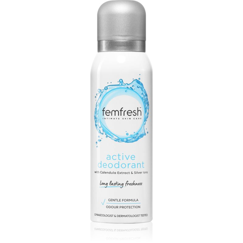 FEMFRESH Intimní deodorant Active s ionty stříbra 125 ml