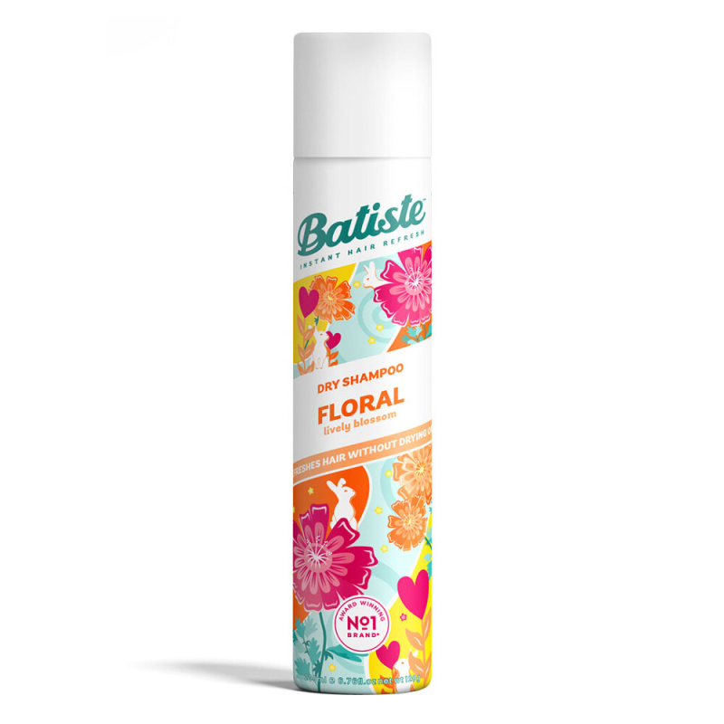 Batiste Floral Lively Blossoms suchý šampon pro všechny typy vlasů 200 ml