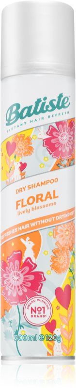 Batiste Floral Lively Blossoms suchý šampon pro všechny typy vlasů 200 ml