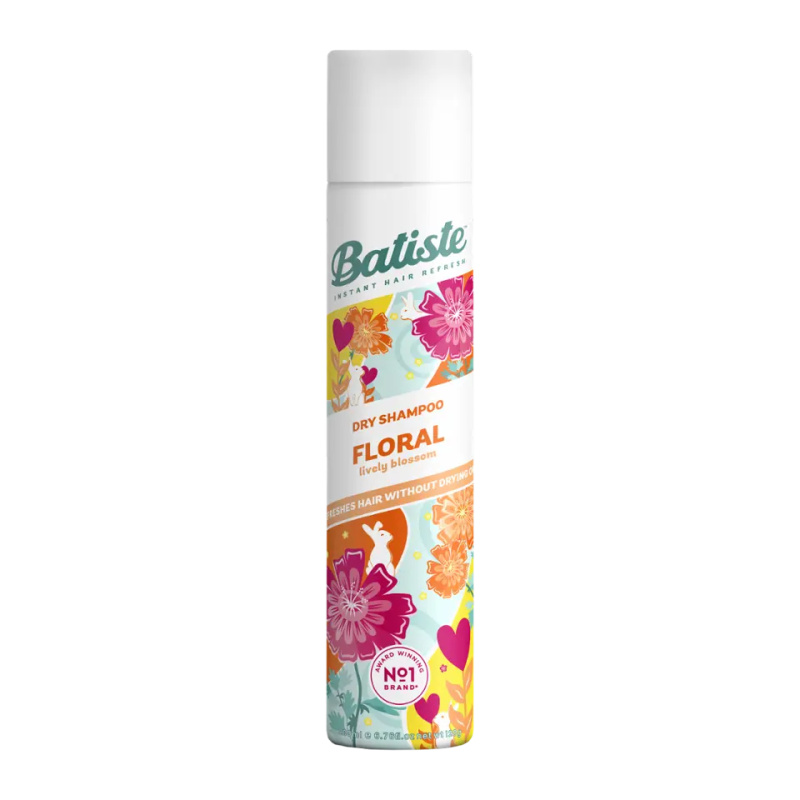 Batiste Floral Lively Blossoms suchý šampon pro všechny typy vlasů 200 ml