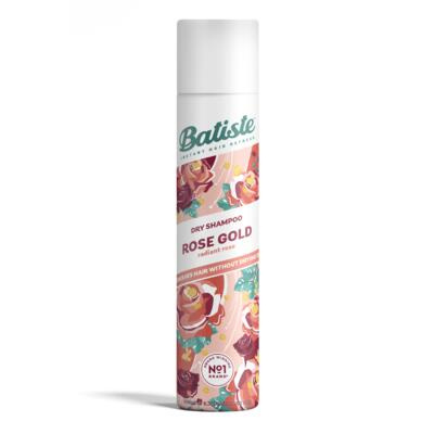Batiste Rose Gold suchý šampon pro absorpci přebytečného mazu a pro osvěžení vlasů 200 ml
