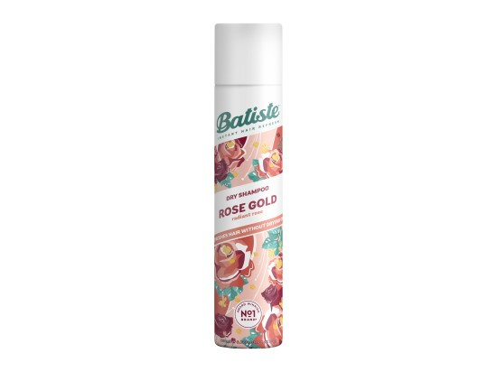 Batiste Rose Gold suchý šampon pro absorpci přebytečného mazu a pro osvěžení vlasů 200 ml