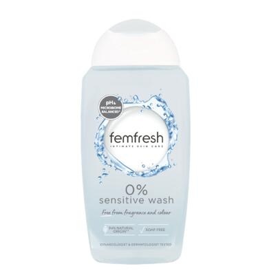 Femfresh Sensitive mycí emulze na intimní hygienu bez parfemace 250 ml