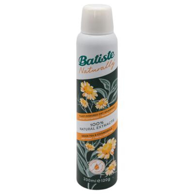 Batiste Naturally Green tea & Chamomile suchý šampon pro absorpci přebytečného mazu a pro osvěžení vlasů 200 ml