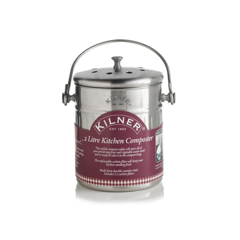 Kilner Kuchyňská nádoba na bioodpad 2 l - nerezová ocel 0025.416
