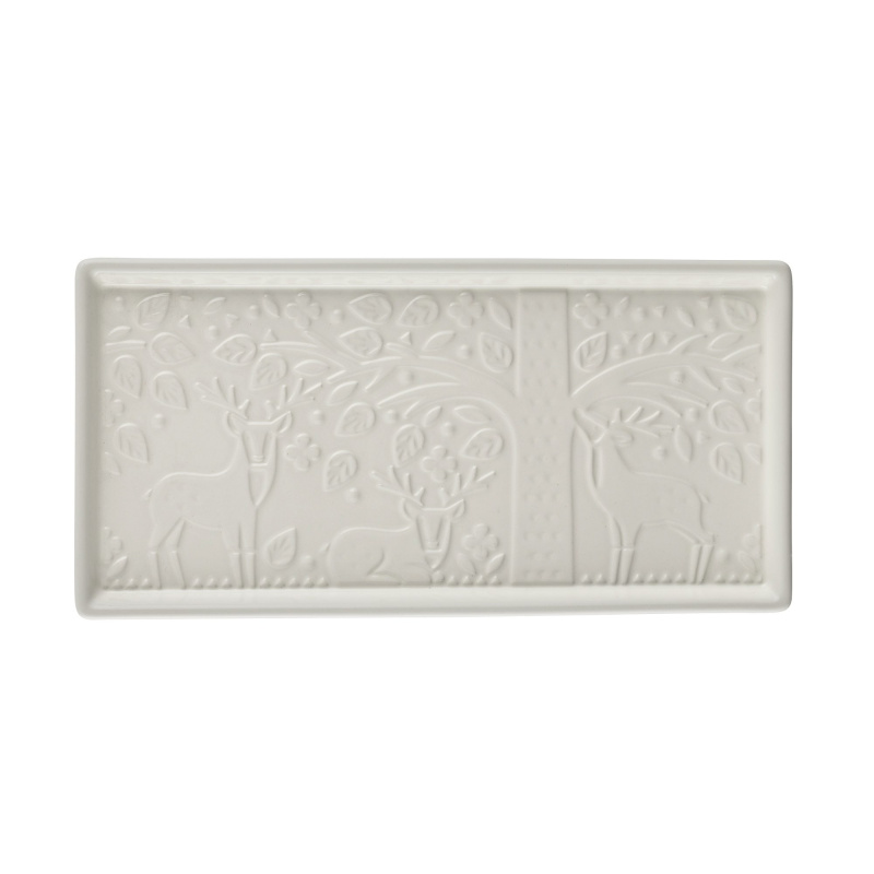 Mason Cash servírovací tác In the forest, bílá, 30 x 14,5 cm – Jelen 2001.082