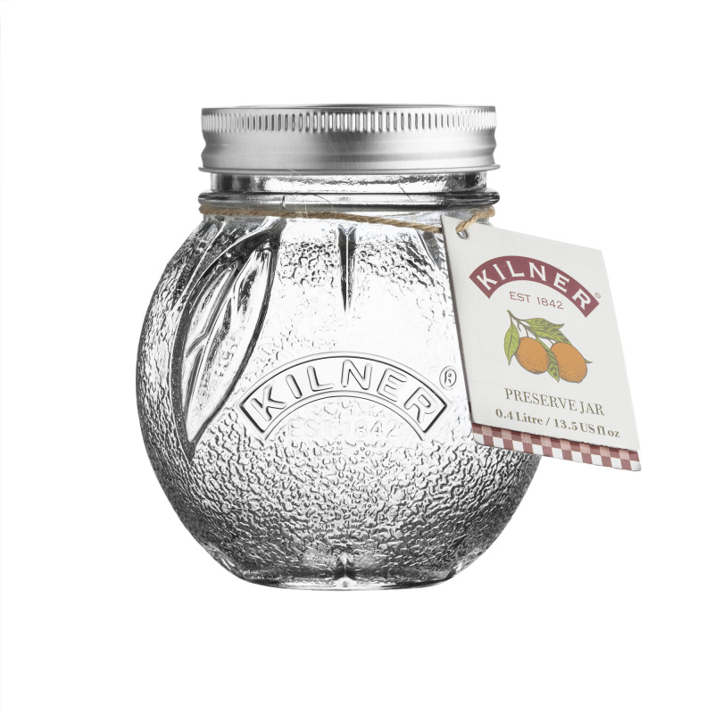 Kilner Ozdobná zavařovací sklenice ve tvaru pomeranče, 400 ml 0025.581