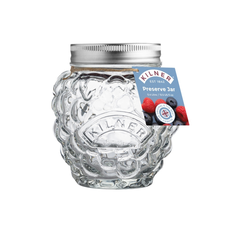 Kilner Ozdobná zavařovací sklenice ve tvaru maliny/ostružiny, 400 ml 0025.056