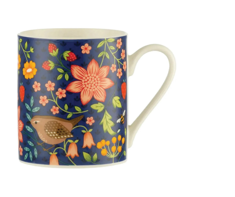 Price & Kensington Porcelánový hrnek Wild Flower 0,4 l, modrá 0059.148M