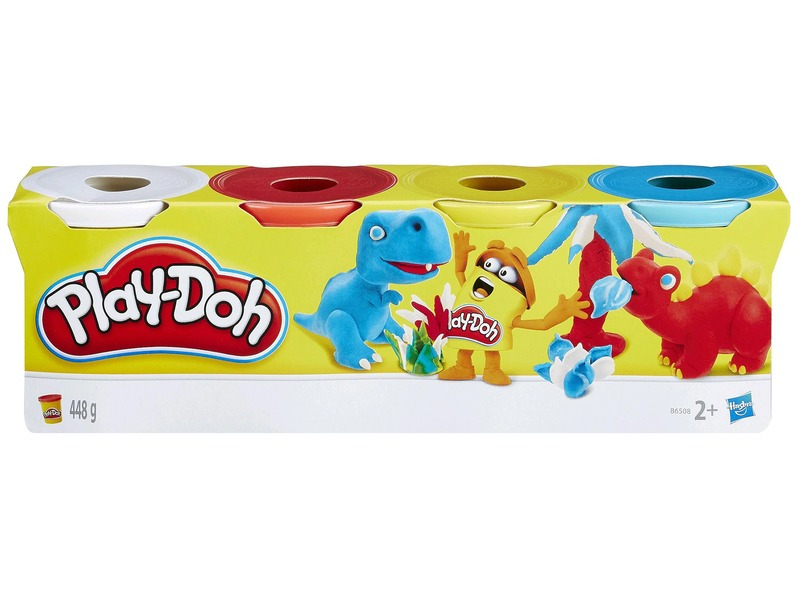 Play-doh 4 kelímky modelíny - klasické barvy