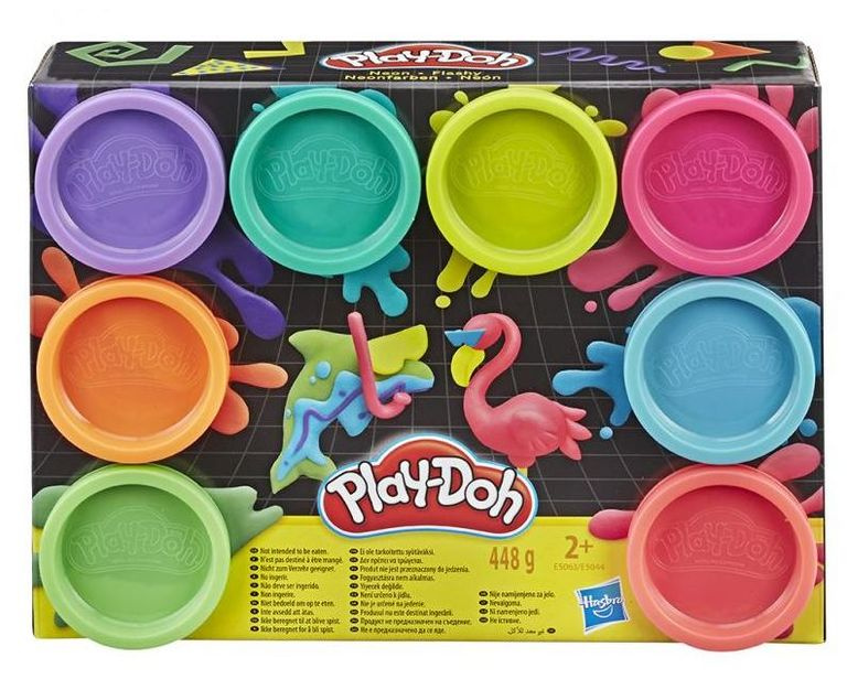 Play-doh Balení 8 ks kelímků neonové barvy