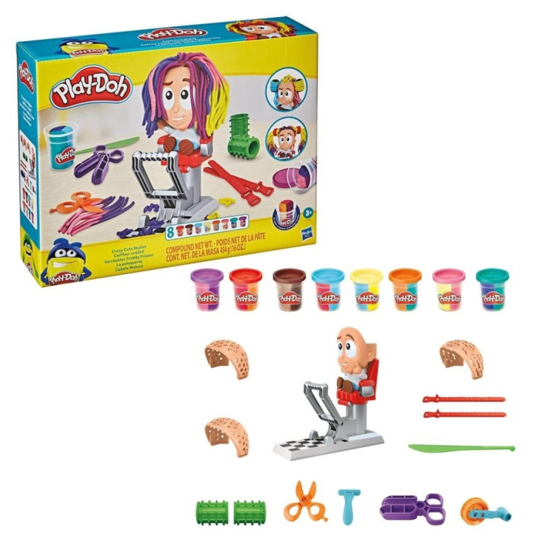 Hasbro PlayDoh bláznivé kadeřnictví