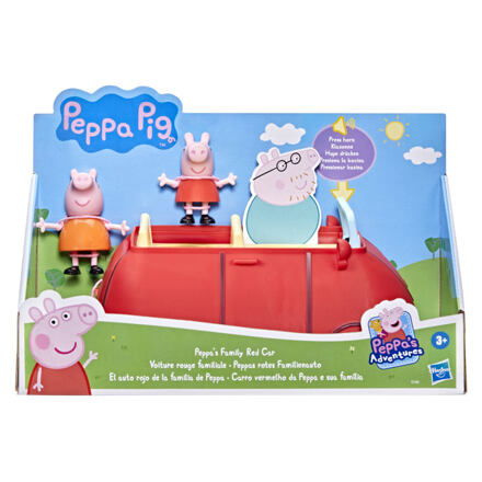 HASBRO PRASÁTKO PEPPA RODINNÉ ČERVENÉ AUTO