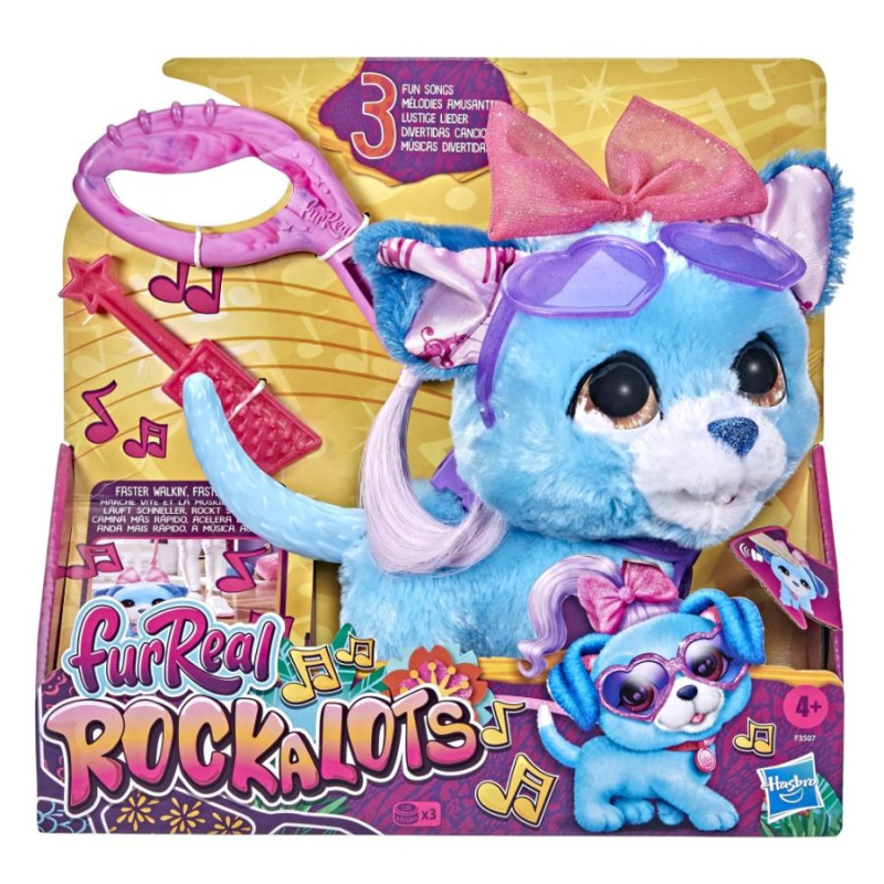Furreal friends rockalots chodící štěně, hasbro f3507