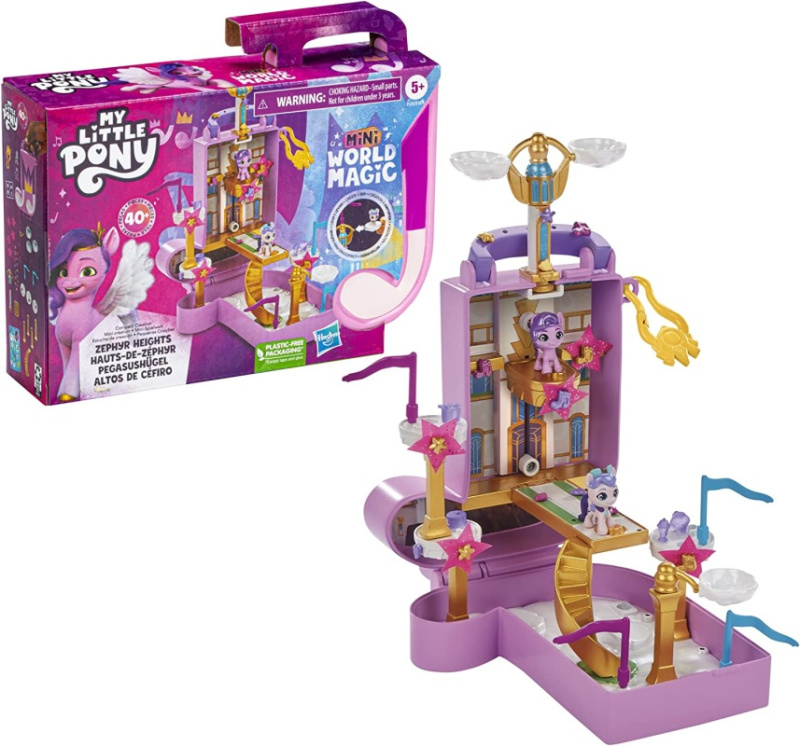 Hasbro mlp my little pony mini world magic kufřík s věží a výtahem pipp petals