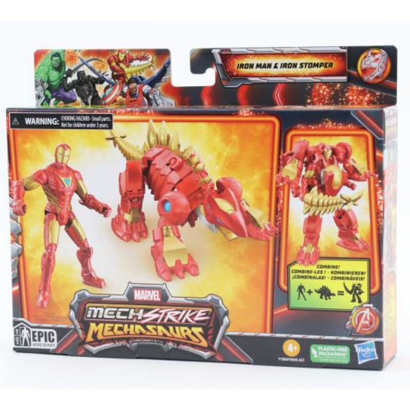 Figurka Marvel Mech Strike Iron Man + Stomper 15 cm