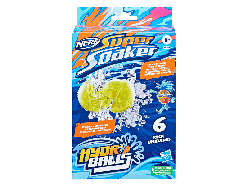 Nerf Míčky do vody Super Soaker Hydro Balls, 6 kusů