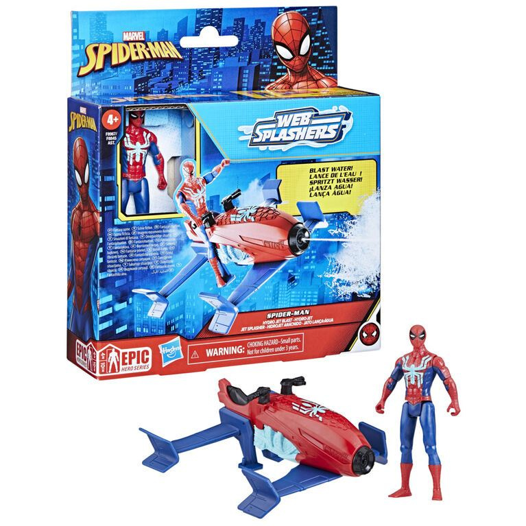 spider-man epic hero series web splashers hydro jet blast herní sada