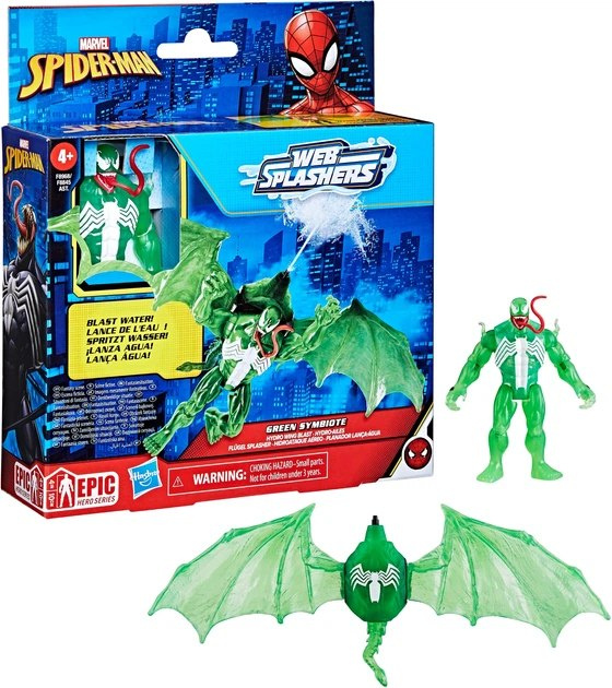 Spider-Man vozidlo s vodním střílením a figurkou Epic Hero Series Web Splashers