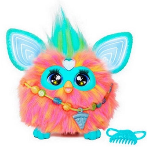 Interaktivní plyšový kamarád Furby korálový