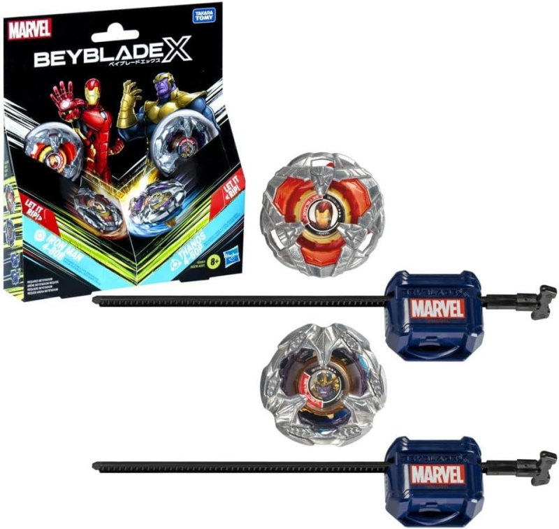 Hasbro beyblade x marvel sada kotoučů iron man & thanos, g0287