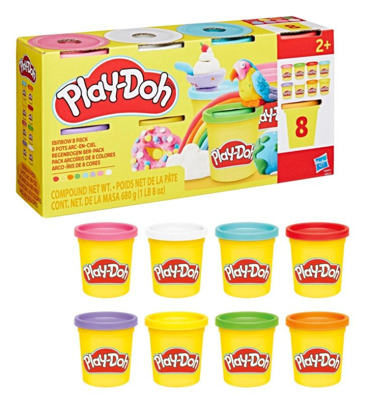 Play-Doh Barevná modelína kreativní set 8 kelímků, mix barev