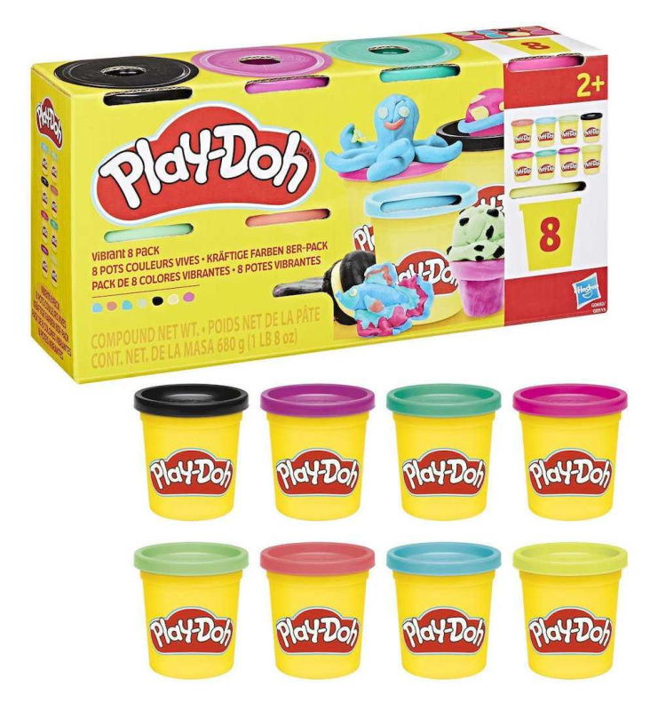Play-Doh sada 8 kelímků - různé motivy