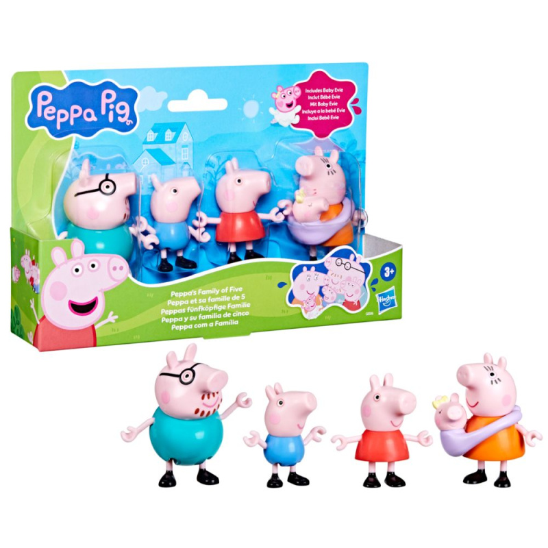 Peppa Wutz Figurky Prasátko Peppa s miminkem Evie