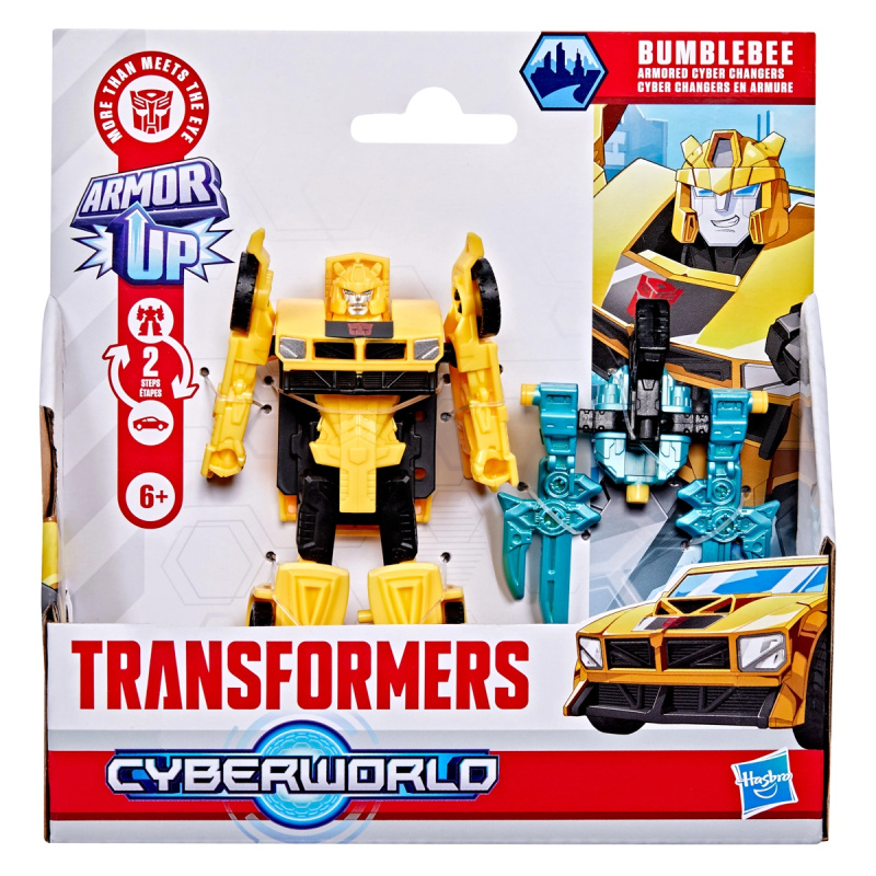 Transformers CYBERWORLD Bumblebee – akční figurka s brněním a přeměnou ve 2 krocích