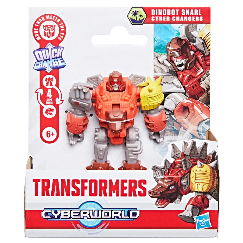 Hasbro Transformers Cyber Changers – dinobot Snarl, přeměna ve 4 krocích