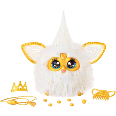 Hasbro Furby elegantní zlatý – interaktivní mluvící plyšák
