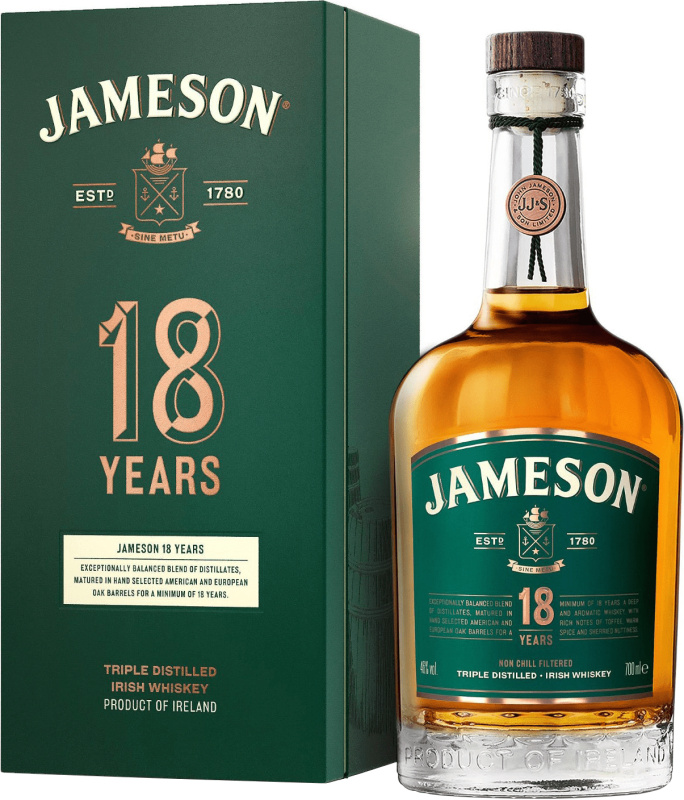 Jameson Whisky Jameson 18YO 0,7l 46% + dárkové balení