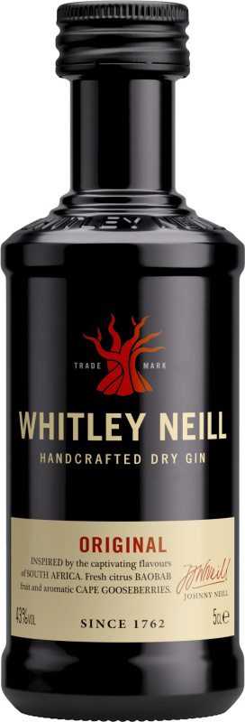 Whitley Neill Handcrafted Dry Gin Mini 43% 0,05l