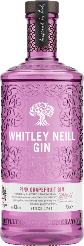 Whitley Neill Pink Grapefruit Gin 43% 0,7l