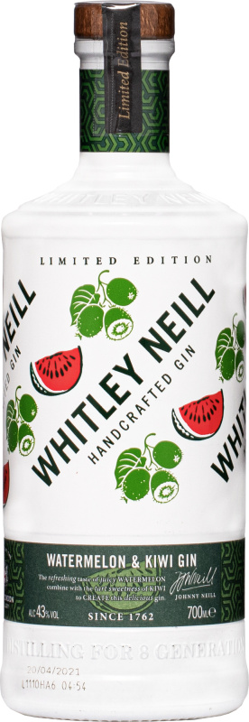 Whitley Neill Watermelon & Kiwi Gin 43% 0,7l