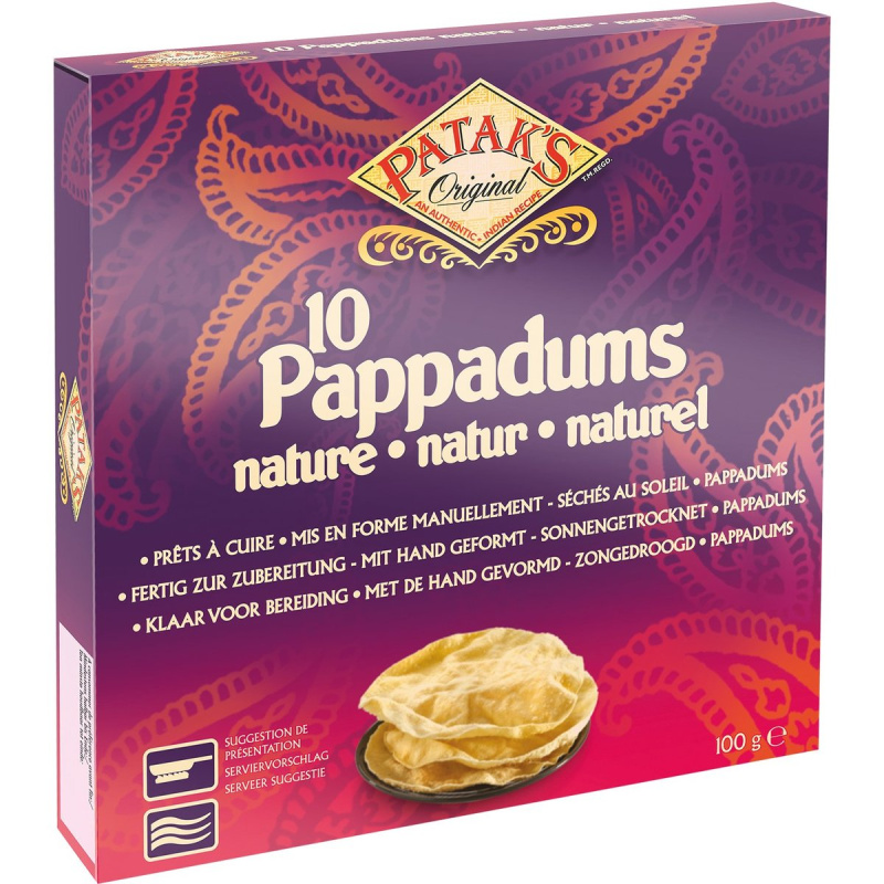 Patak's Poppadom placky 15 cm