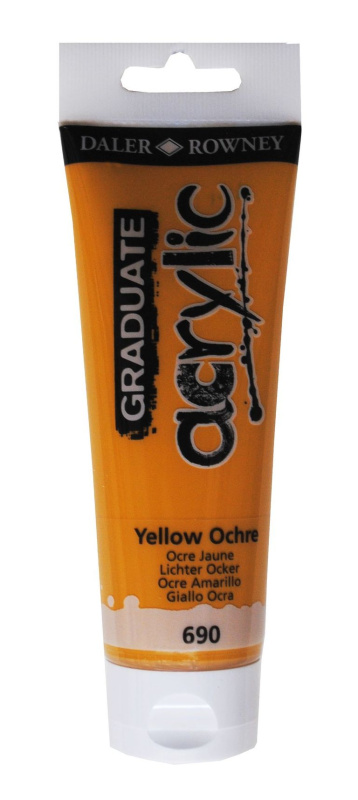 Graduate akrylová barva 120 ml - Žlutý okr