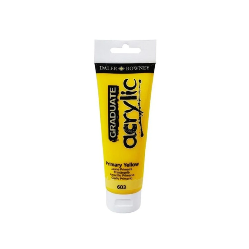 Graduate akrylová barva 120 ml - Primární žlutá
