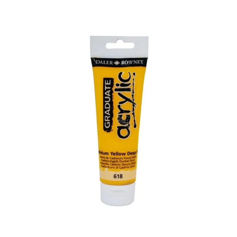 Graduate akrylová barva 120 ml - Kadmium žluté tmavé
