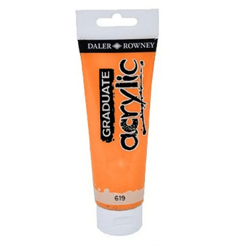 Graduate akrylová barva 120 ml - Kadmium oranžové