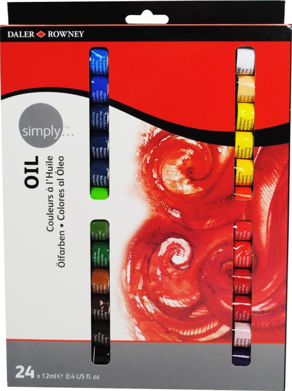Sada olejových barev SIMPLY - 24 × 12 ml