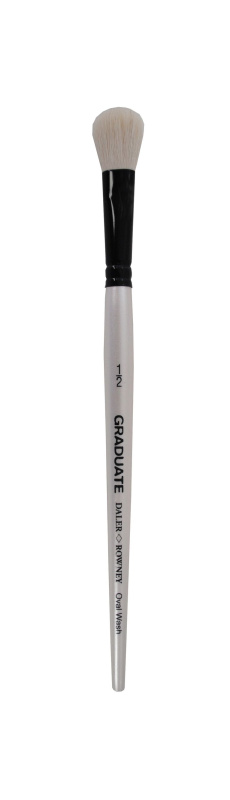 Graduate štětec bílý kozí vlas "Oval Wash", vel. 1/2"