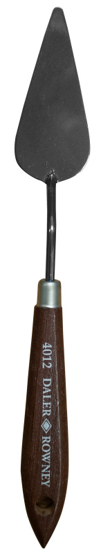 Umělecká nerezová špachtle Daler-Rowney 4012 - oblá (široká čepel), 7 cm