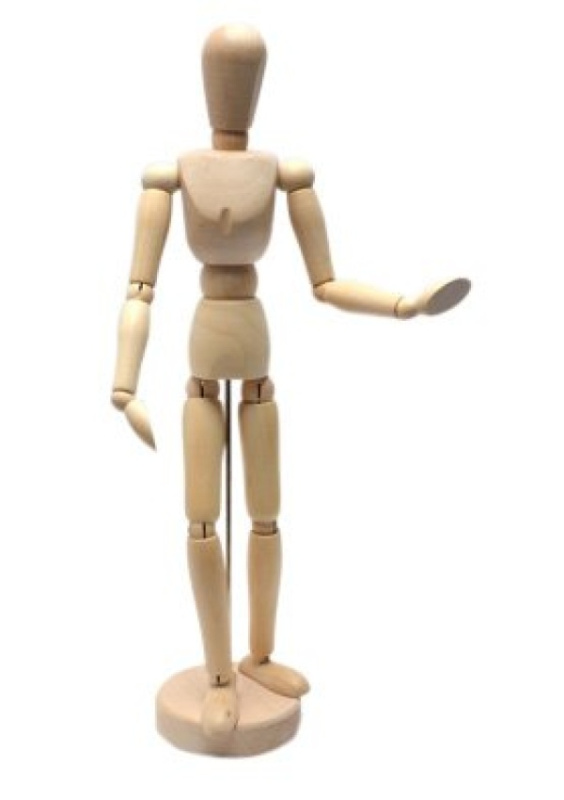 Dřevěný pohyblivý model, muž, 30 cm SMT Creatoys s.r.o.