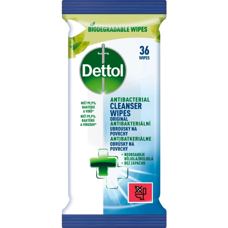 DETTOL ubrousky na povrchy 36 ks