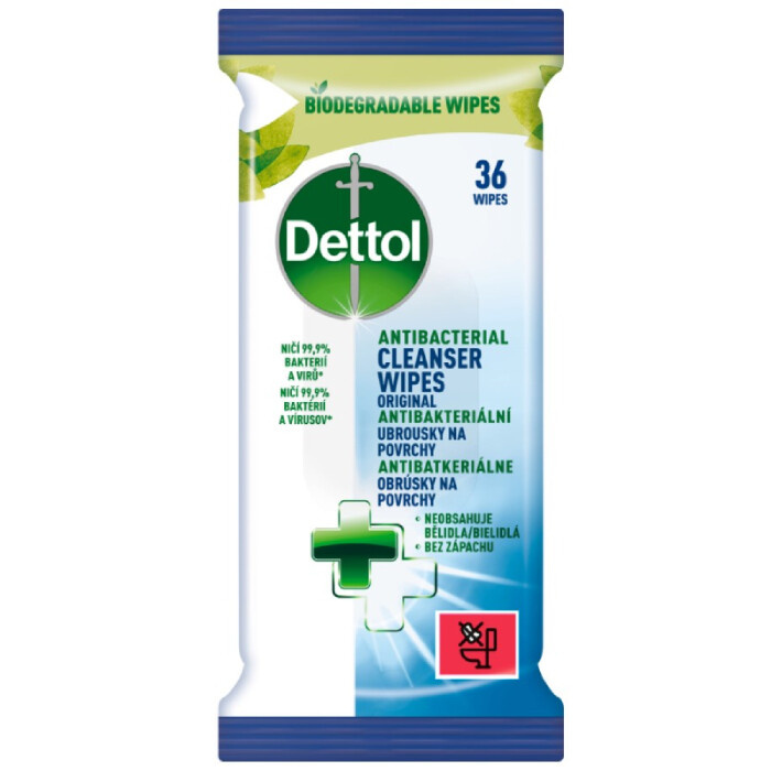 DETTOL ubrousky na povrchy 36 ks