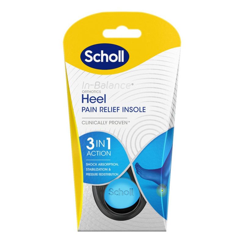 Scholl In-Balance Heel vložky do bot na paty velikost Medium 1 pár