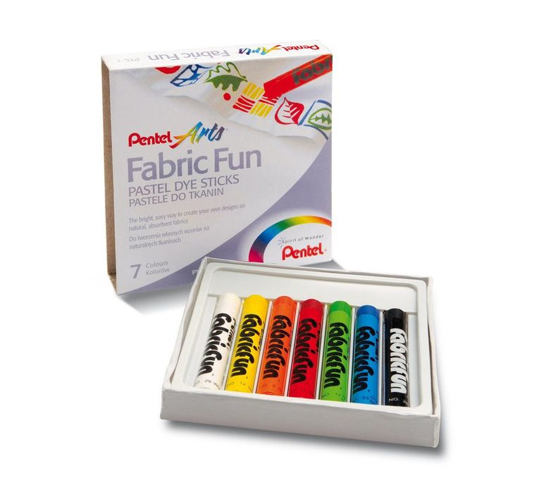 Voskovky na textil Pentel PTS - 7 barev