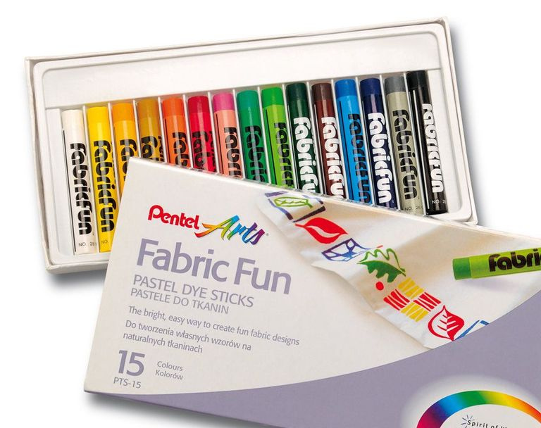 Voskovky na textil Pentel PTS - 15 barev