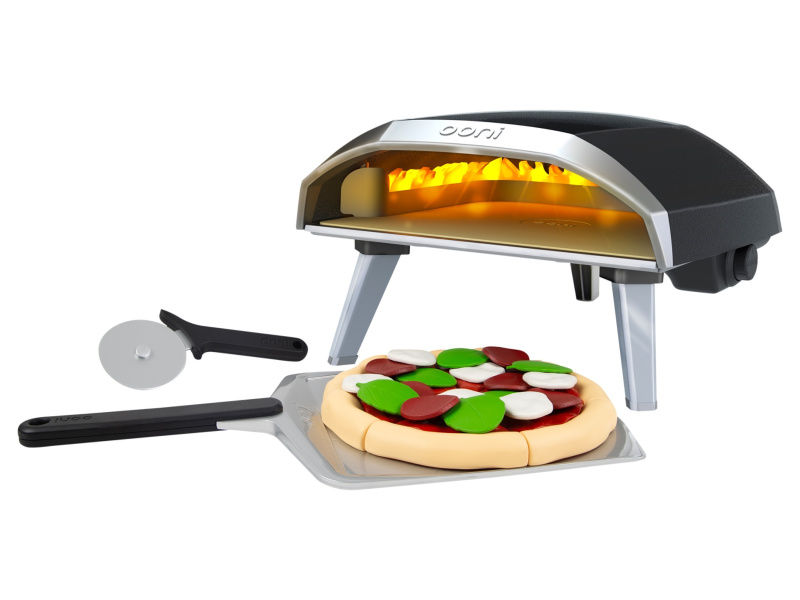 Dětská pizza pec s příslušenstvím OONI CASDON – set s pizzou na lopatce a 18 doplňky